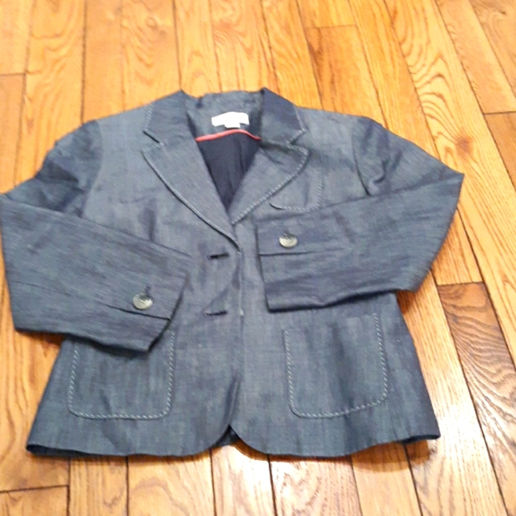 LOFT Jackets & Blazers - Shiny chambray blazer